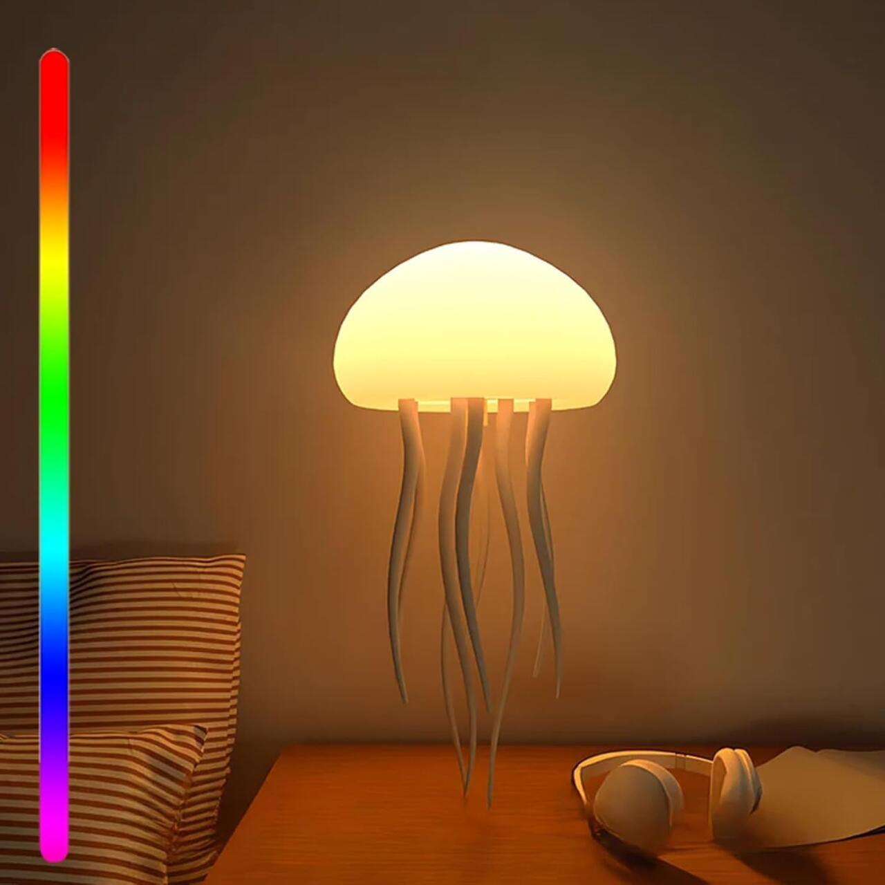 Lámpara Flotante de Medusa – Iluminación LED RGB